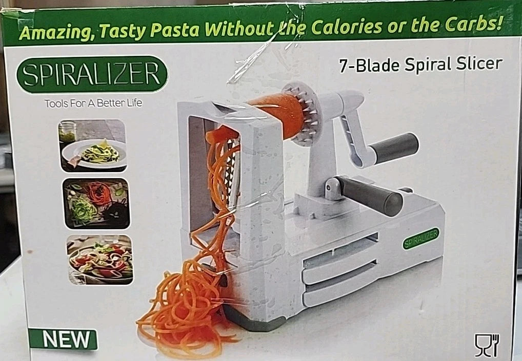 Spiralizer® 7-Blade Spiral Vegetable & Fruit Slicer Tasty Healthy Meals Low Carb